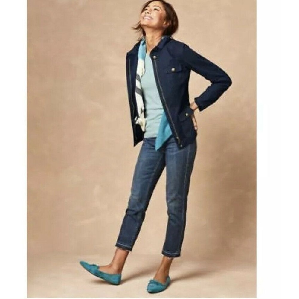 Boden Cropped Jeans Dark Wash Mid Rise SZ 4